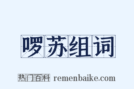 啰苏组词是什么意思的图片